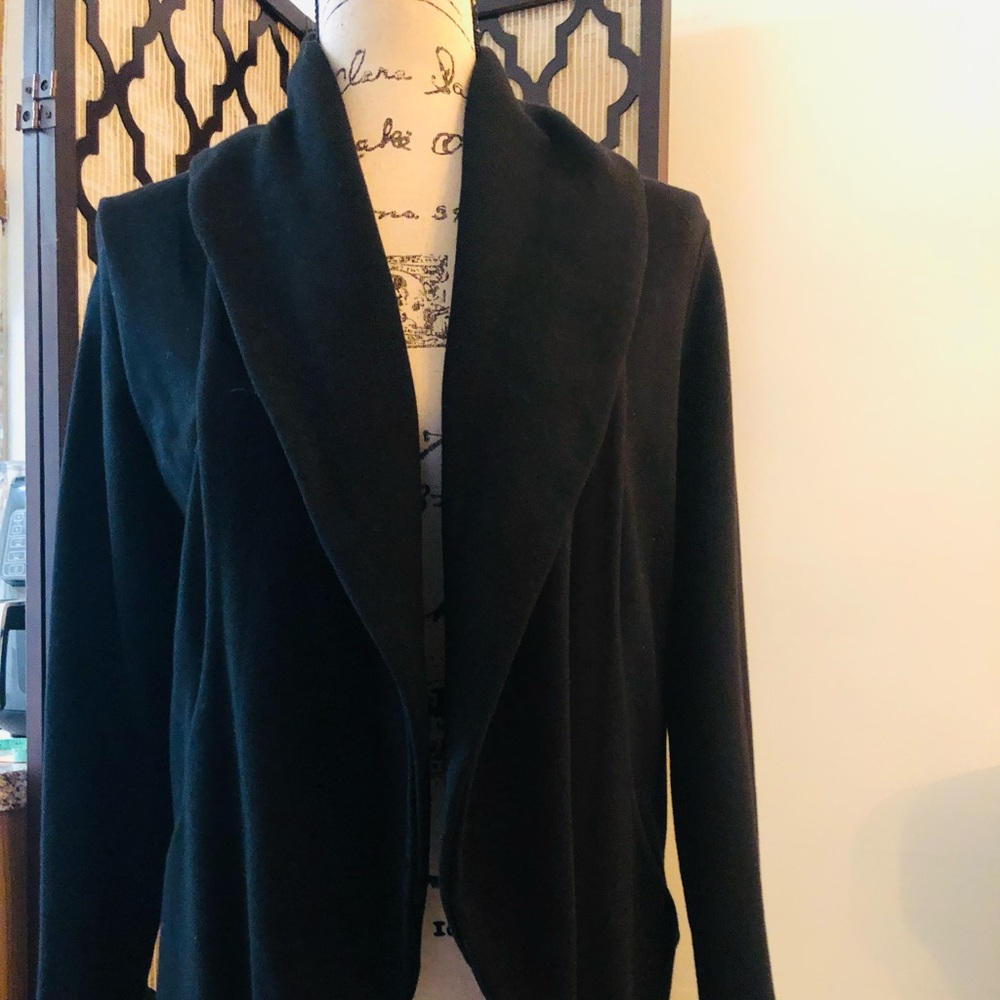 James Perse Los Angeles Black Knit Jacket